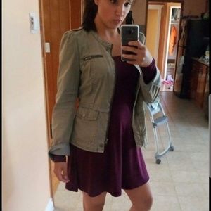 Free people military style utility jacket